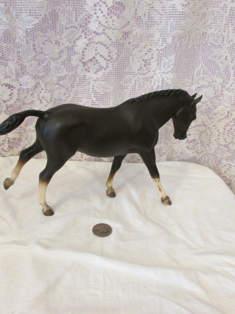 Vintage Breyer Cantering Welsh Pony #106 Seal Brown With black mane/tail